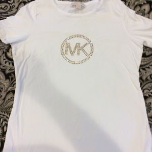 EUC Michael Kors T-shirt.  White, size Large